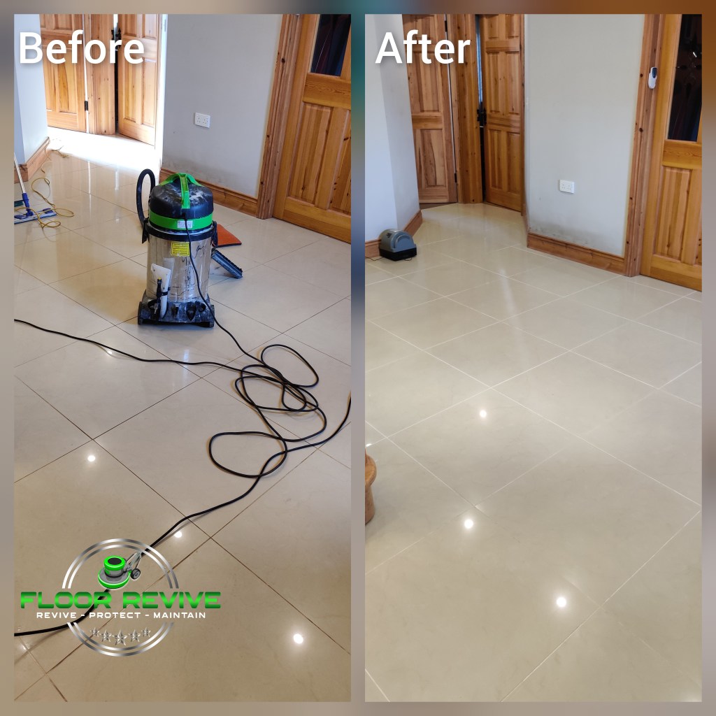 Marble floor cleaning and polishing in Monaghan