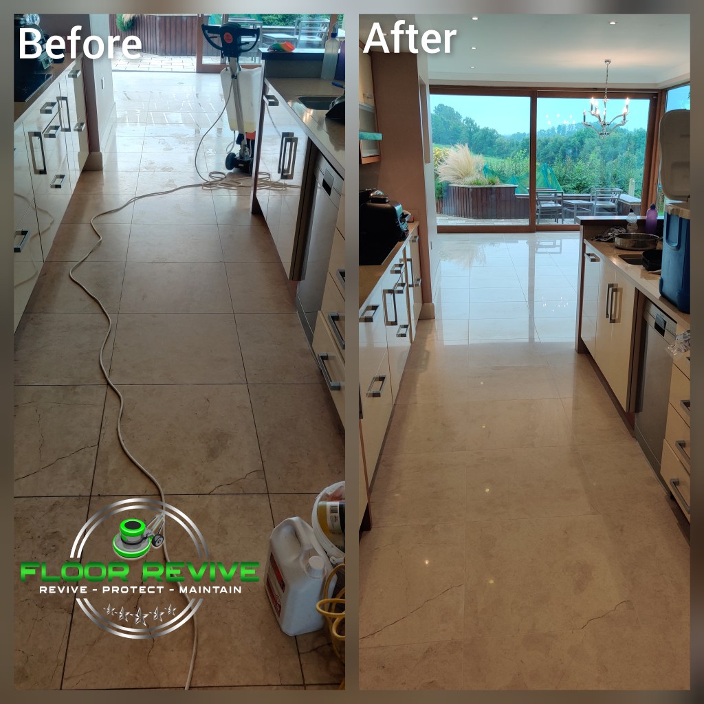Marble floor cleaning and polishing in Monaghan