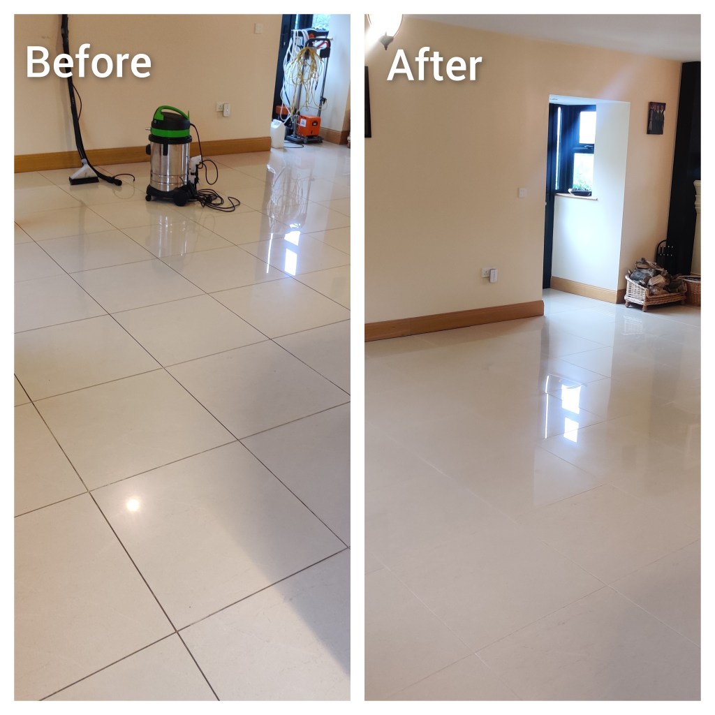 Marble floor cleaning and polishing in Monaghan