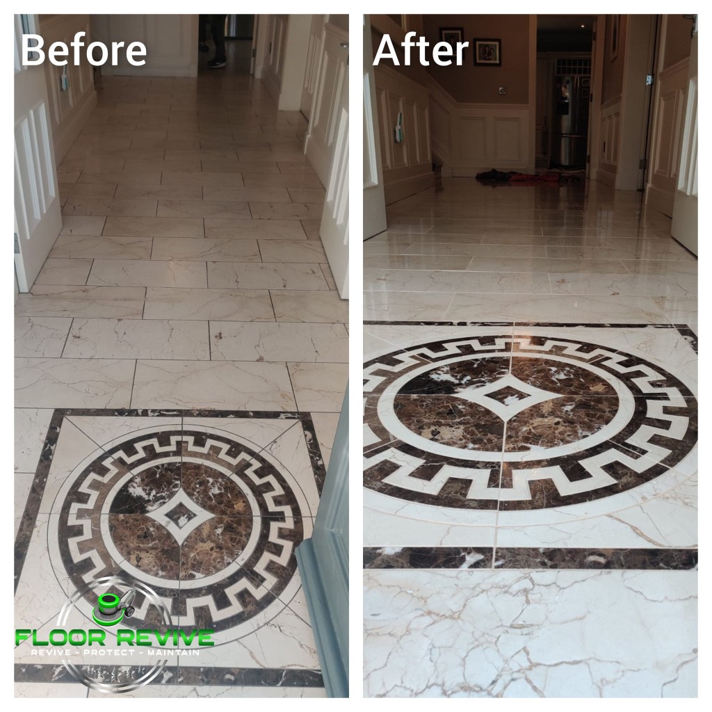 Marble floor cleaning and polishing in Monaghan