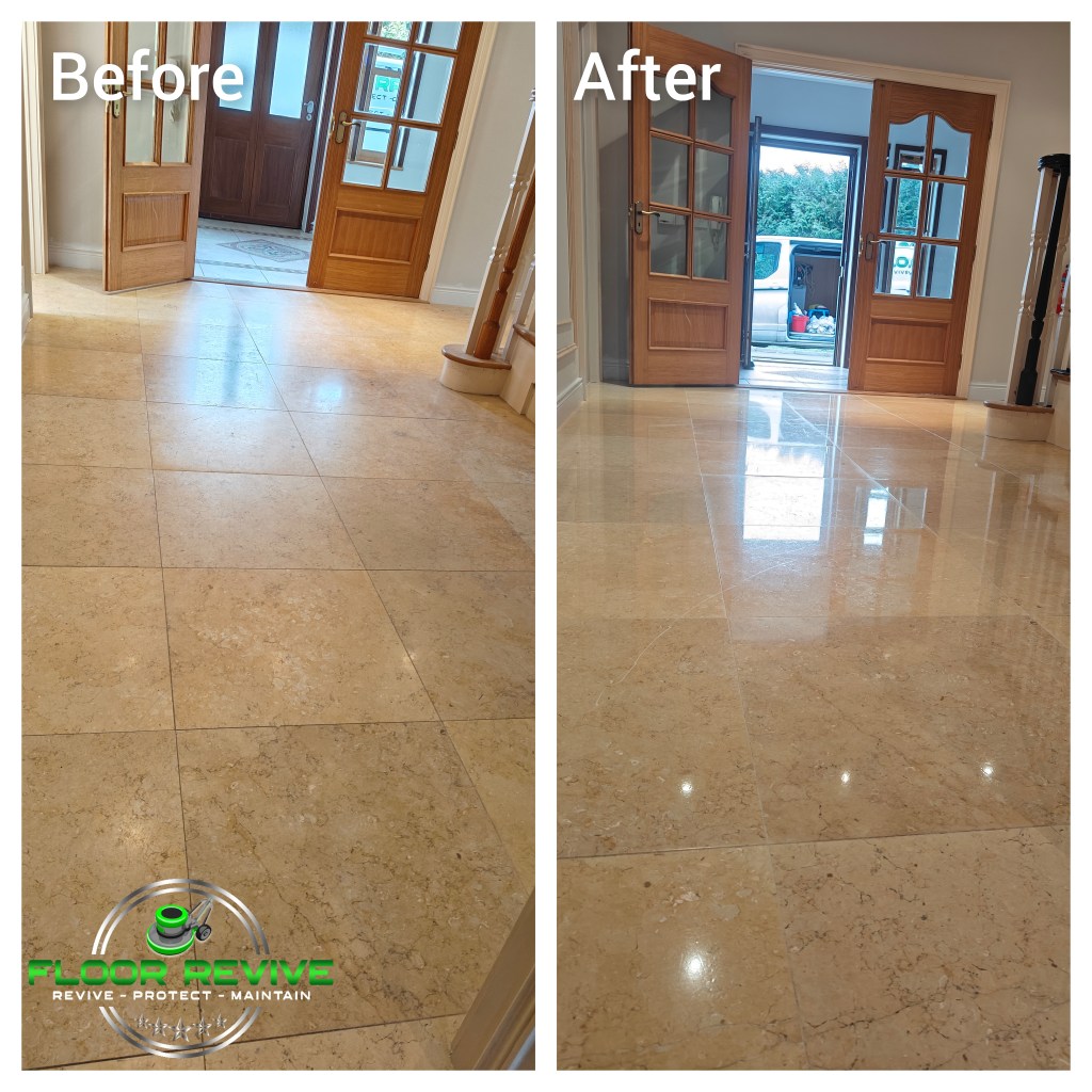 Marble floor cleaning and polishing in Monaghan